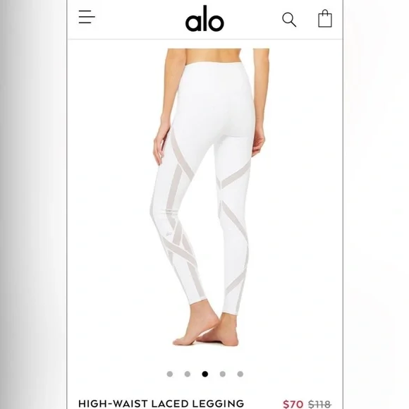 『美品』ヨガウェア　ALO XS Alo Yoga】アローヨガ Airlift High-Waist Moonlight Legging (ALO
